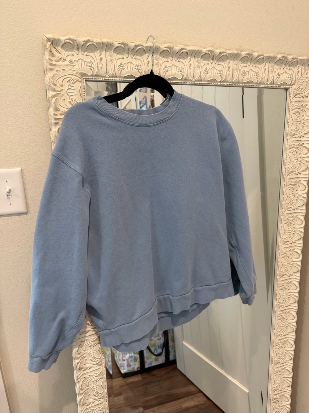 lululemon athletica Blue Crewneck Sweatshirt